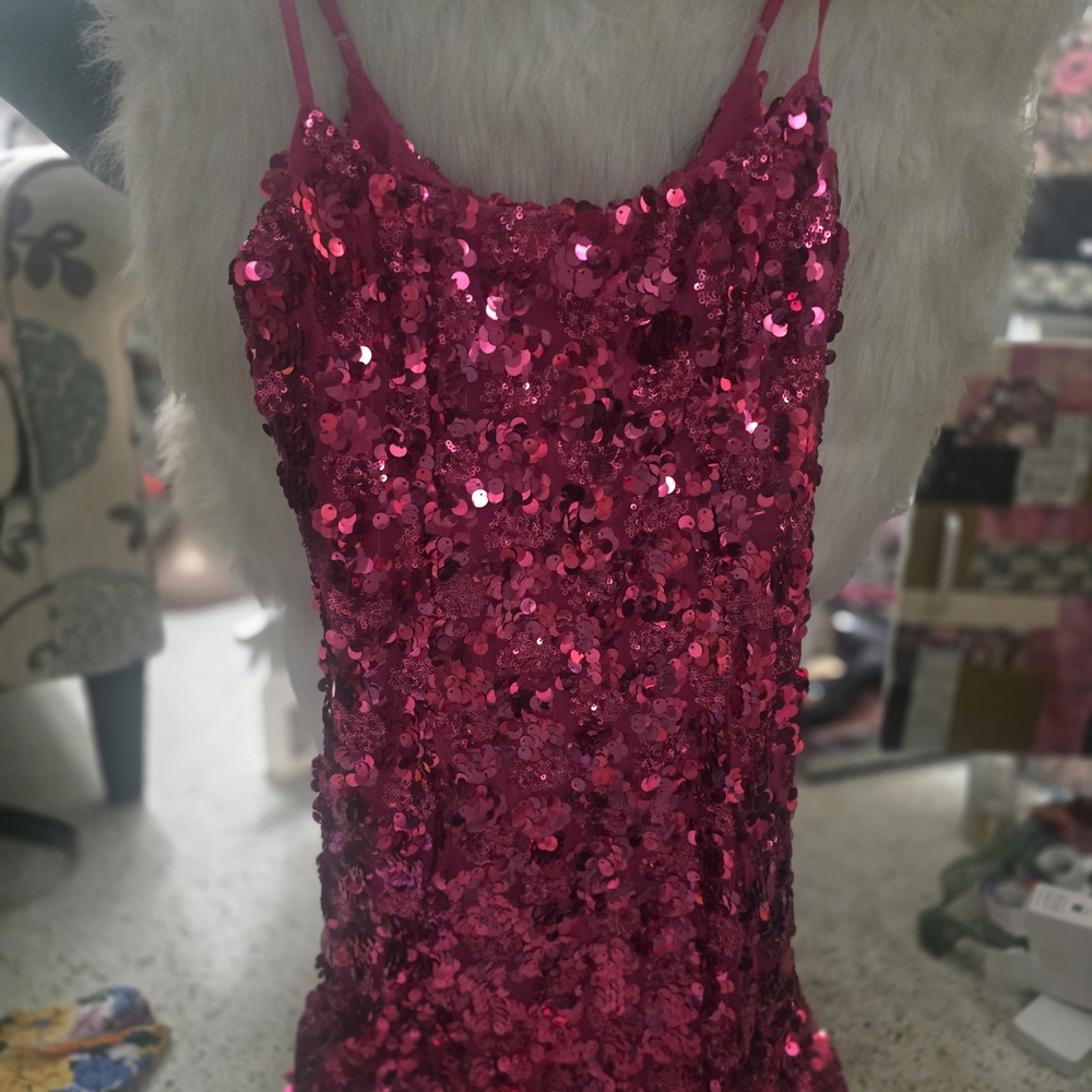 Xtraordinary Pink Sequin Prom Dress